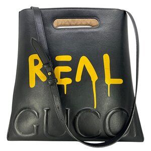 GUCCI Calfskin GucciGhost Real Medium Tote Bag